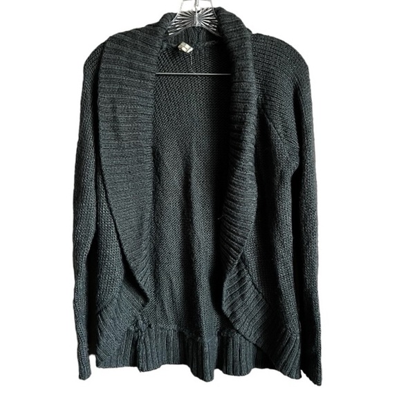 Silence & Noise Green Chunky Knit Cardigan - Picture 1 of 5